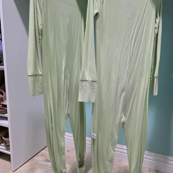 Little Sleepies Green and Blue Pajama Sets Soft and Cozy - Picture 3 of 16